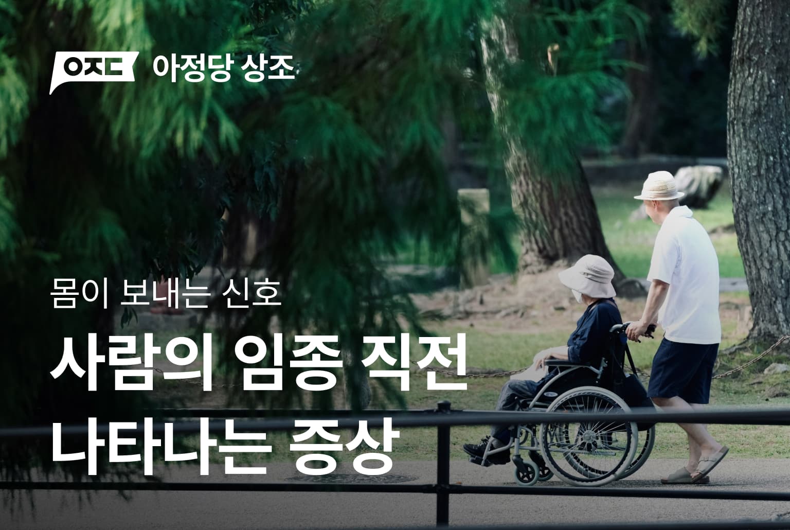 사랑하는 사람의 마지막 순간, 몸은 이렇게 말해요