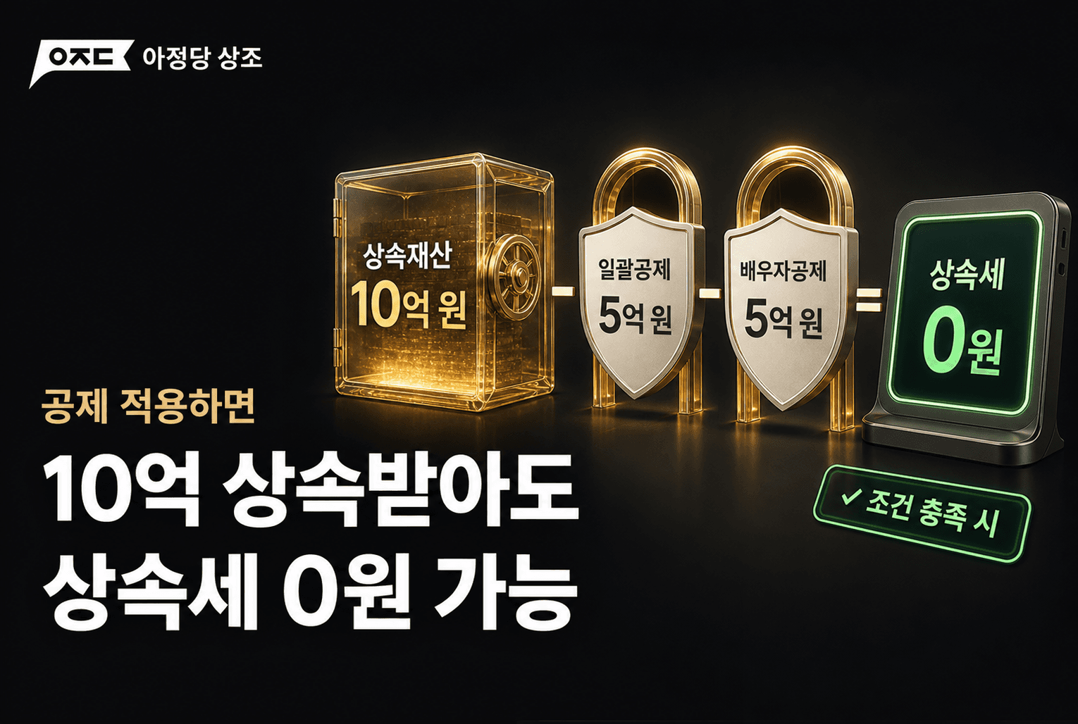 상속세 절세 방법 8가지, 10억 상속받아도 세금 0원인 이유